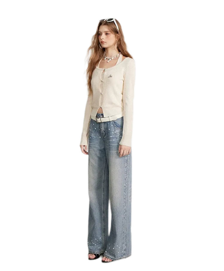Soft Halter Cropped Cardigan