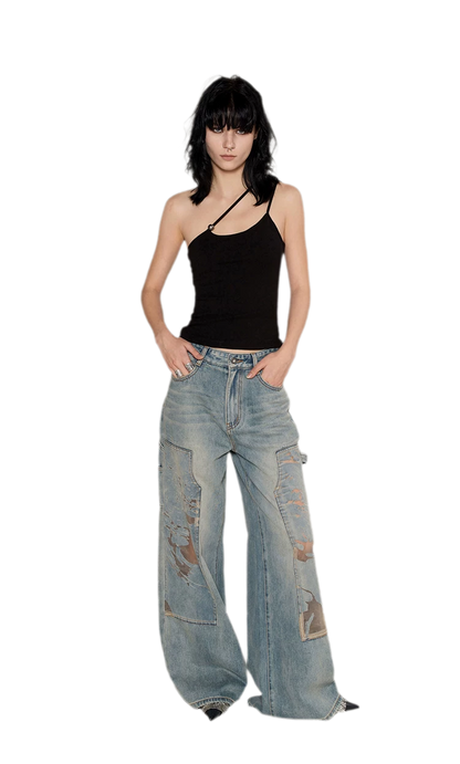 Strap Asymmetric Knit Cami