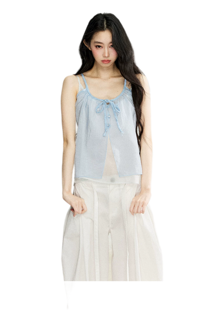 Two-Piece Tie Cardigan Set