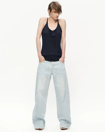 Lyocell Ruched Racerback Tank