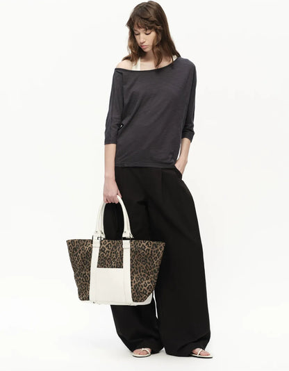 Lyocell Slub One-Shoulder Tee
