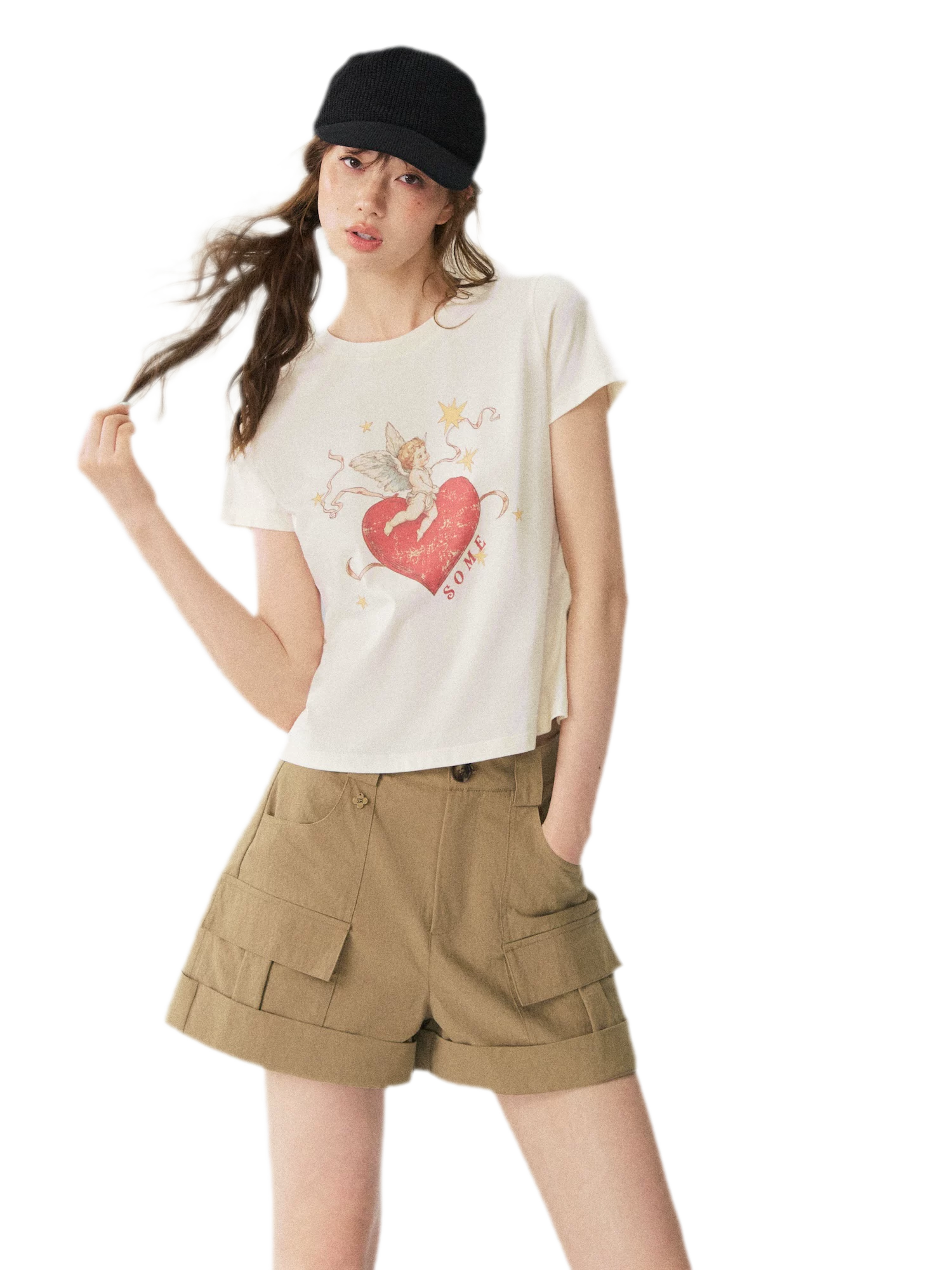 Multi Pocket Cuffed Shorts
