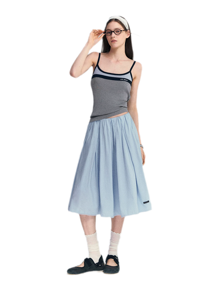 Lyocell Contrast Tie Cami
