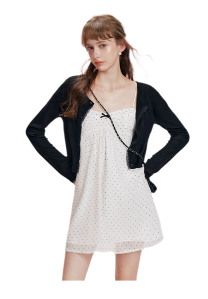 Chiffon Polka Dot Dress
