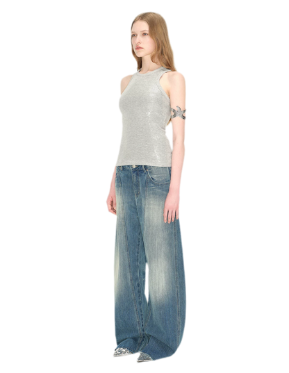 Vintage Washed Lightning Jeans