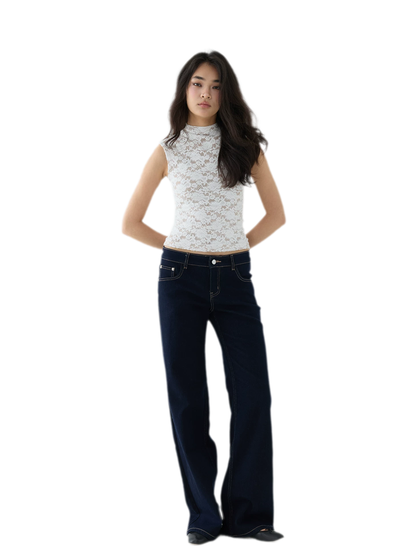 Stretch Lace Cropped Camisole