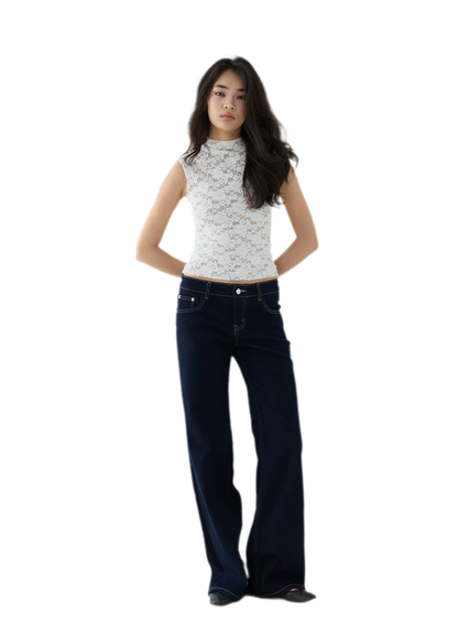 Stretch Lace Cropped Camisole