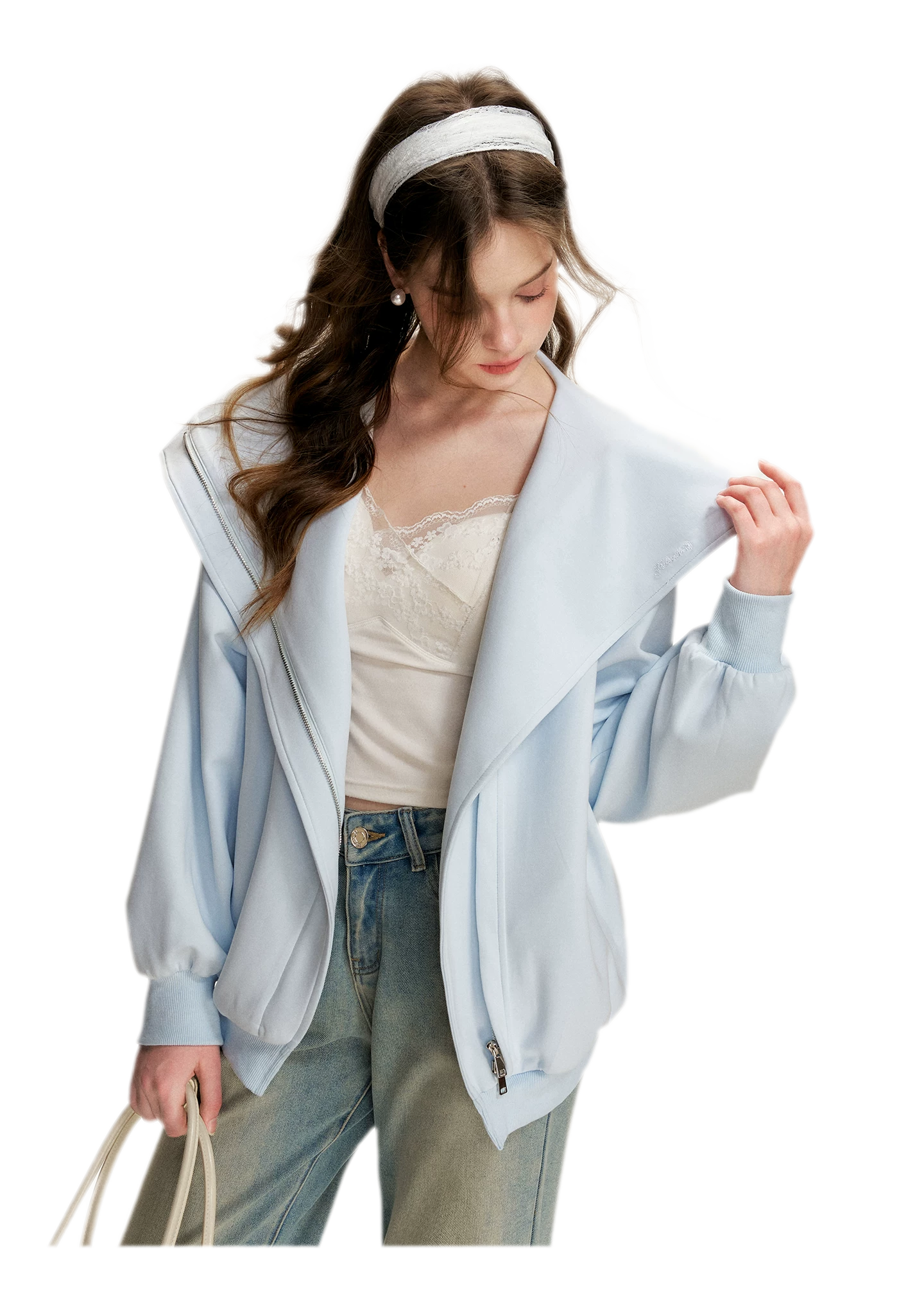 Blokette Hooded Zip Hoodie