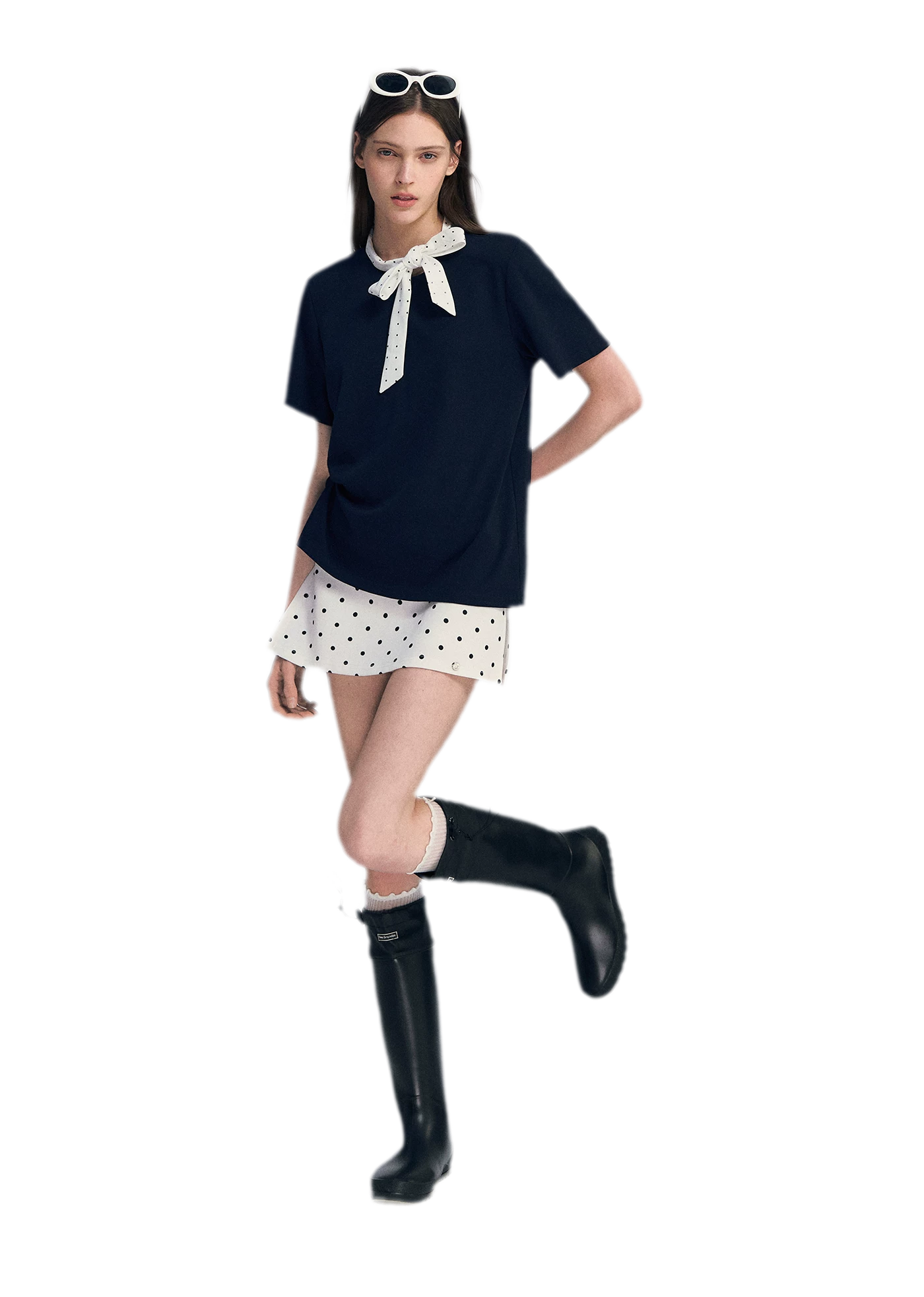 Polka Dot Bow T-Shirt