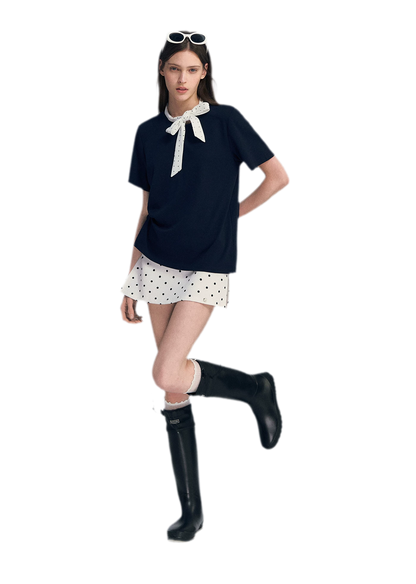 Polka Dot Bow T-Shirt