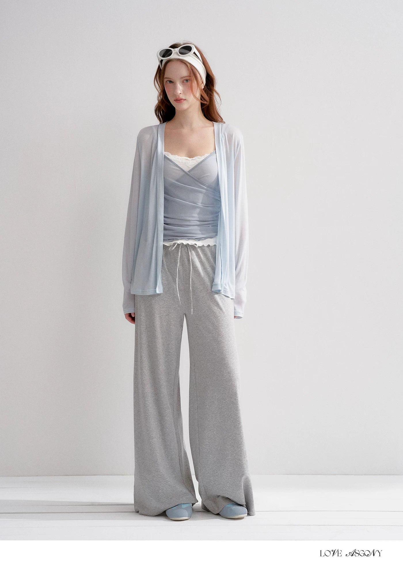 Lyocell Elastic Waist Straight Pants