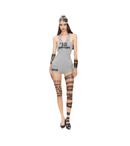 Sheer Letter Tights