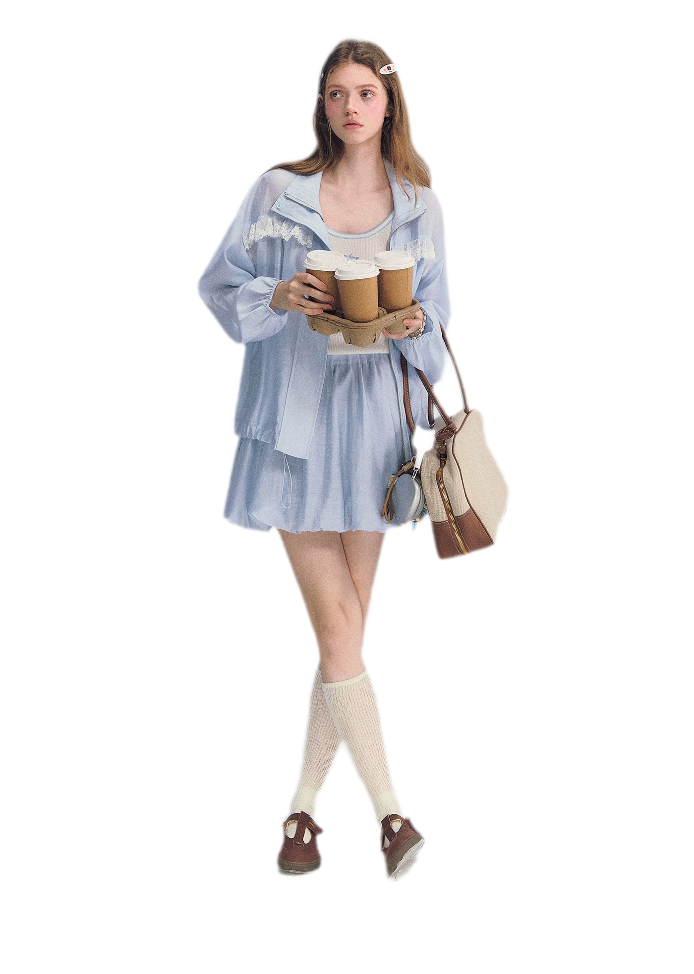 Lyocell Lace Sun Jacket Set