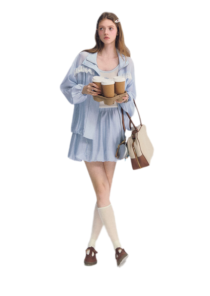 Lyocell Lace Sun Jacket Set