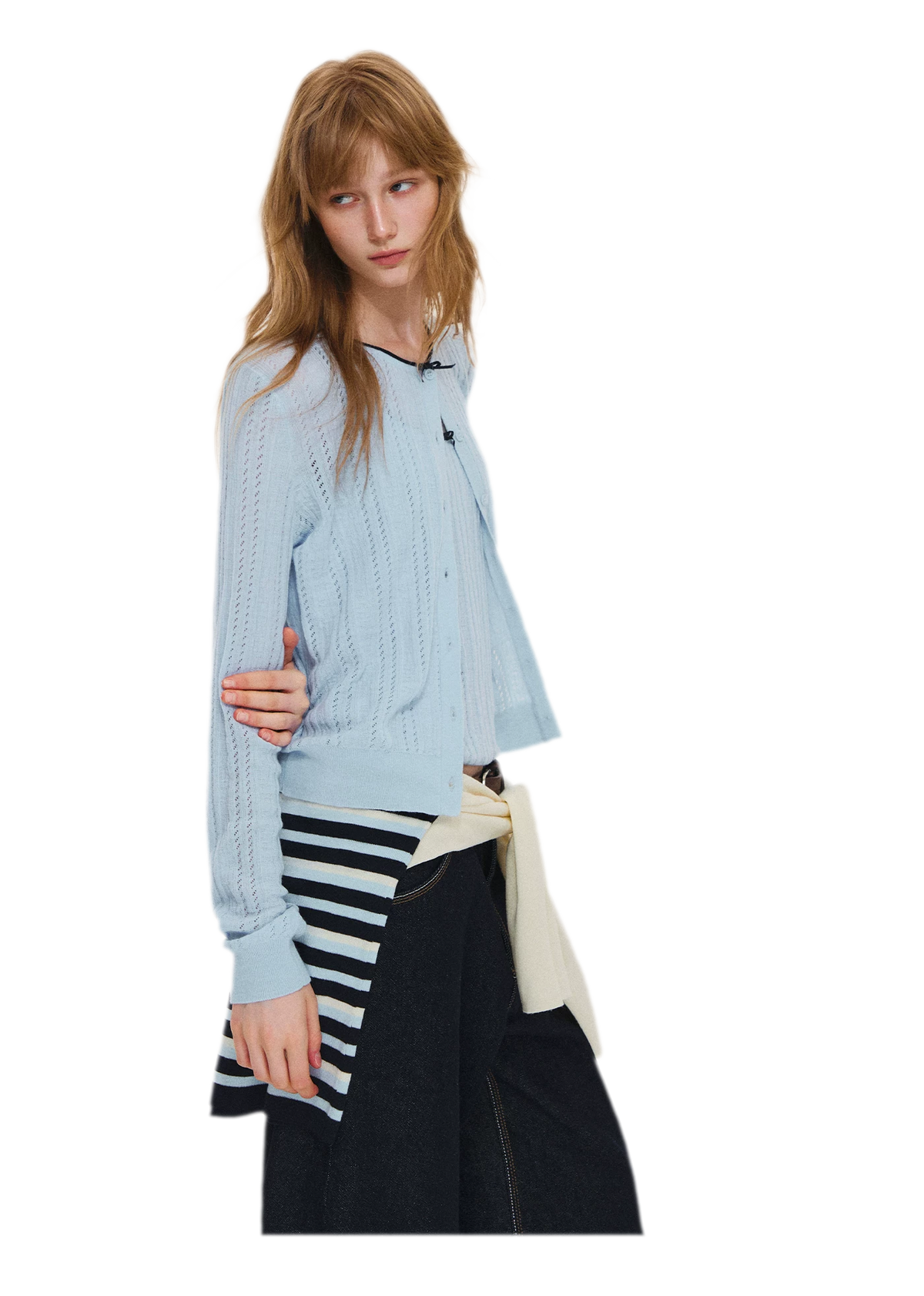 Wool-Blend Bow Knit Set