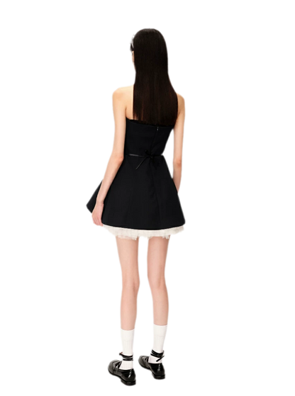 Structured Tulle A-Line Dress