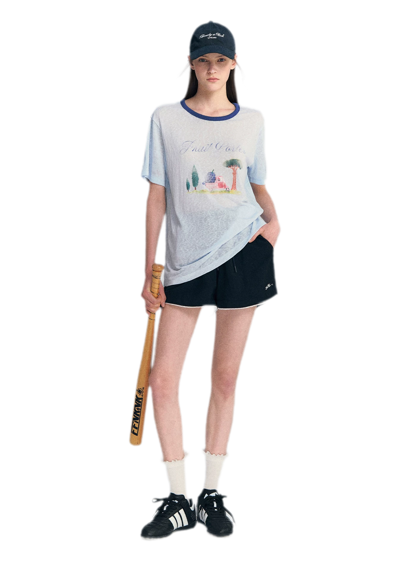 Lyocell Print T-Shirt