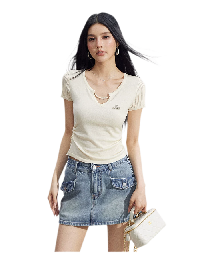 V-Neck Lyocell Tee