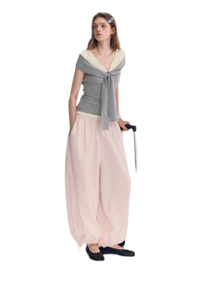 Colorblock Off-Shoulder Tee