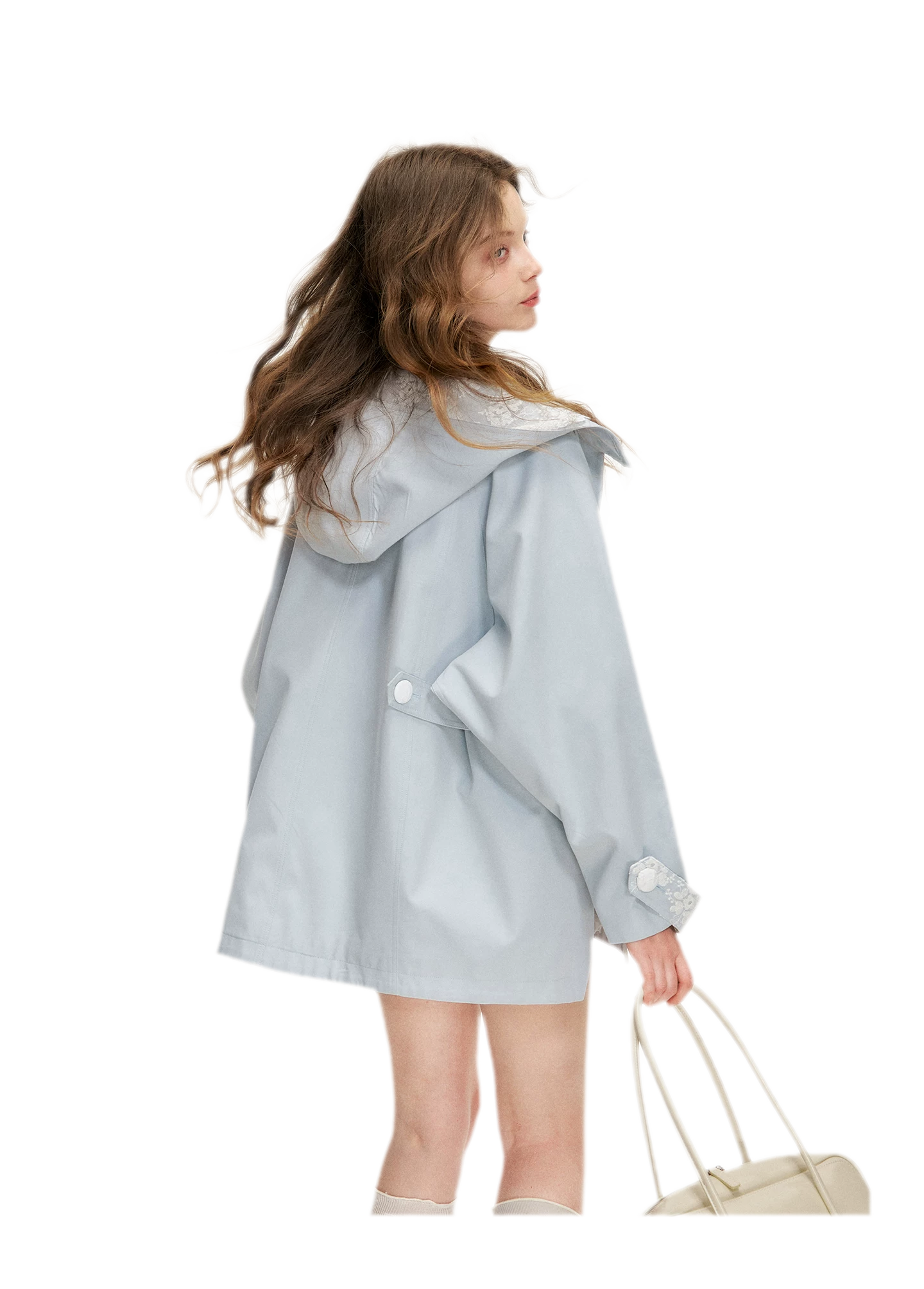 Lace Layered A-Line Windbreaker