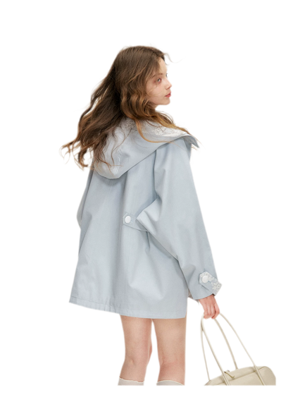Lace Layered A-Line Windbreaker