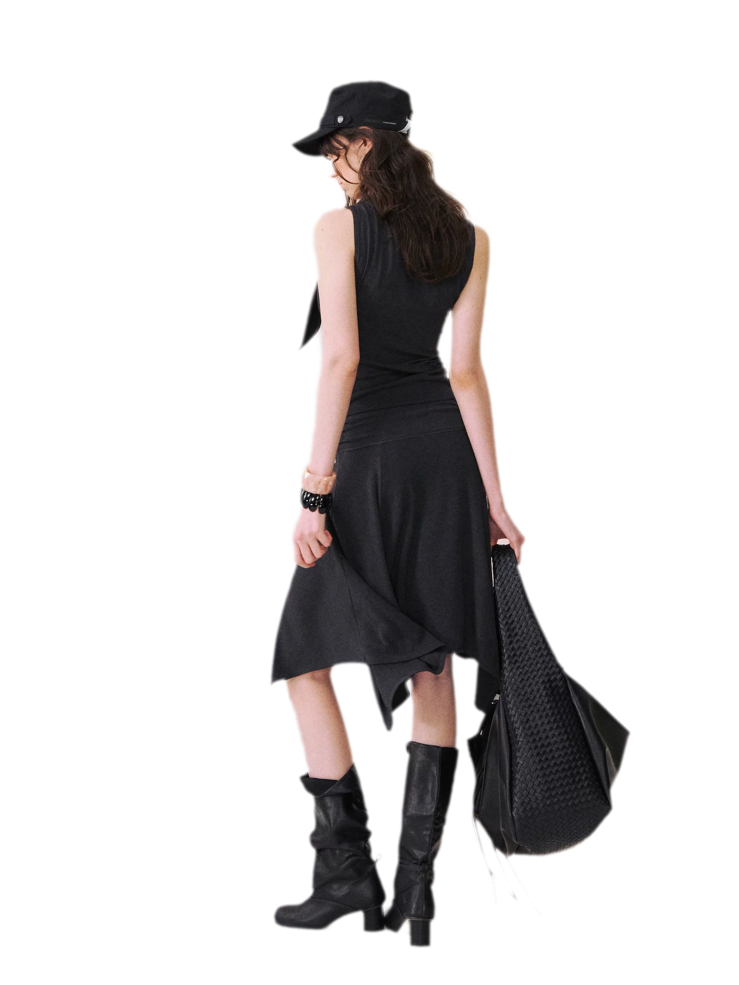 Draped Tie Top &amp; Skirt Set