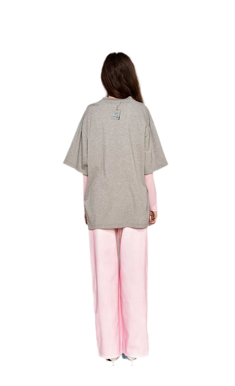 Cotton Rhinestone Graphic T-Shirt