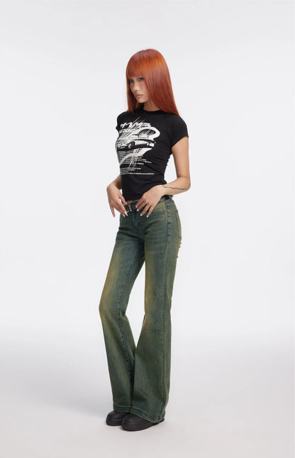 Vintage Micro-Flare Jeans