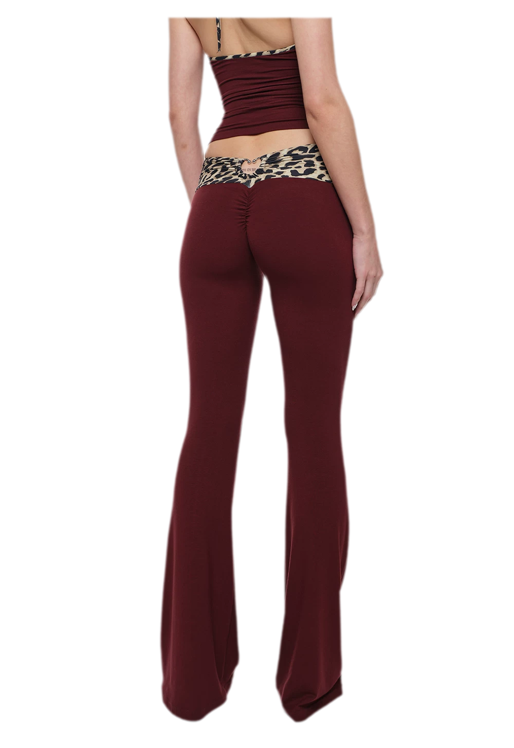 Heart Cutout Leopard Set