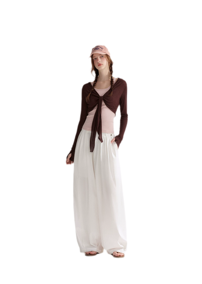 Tie Front Shrug Tank