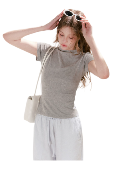 Mock Neck Tee