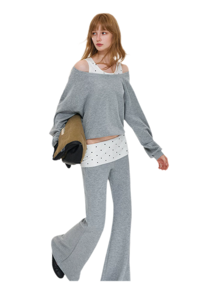 Polka Dot Asymmetrical Layered Set