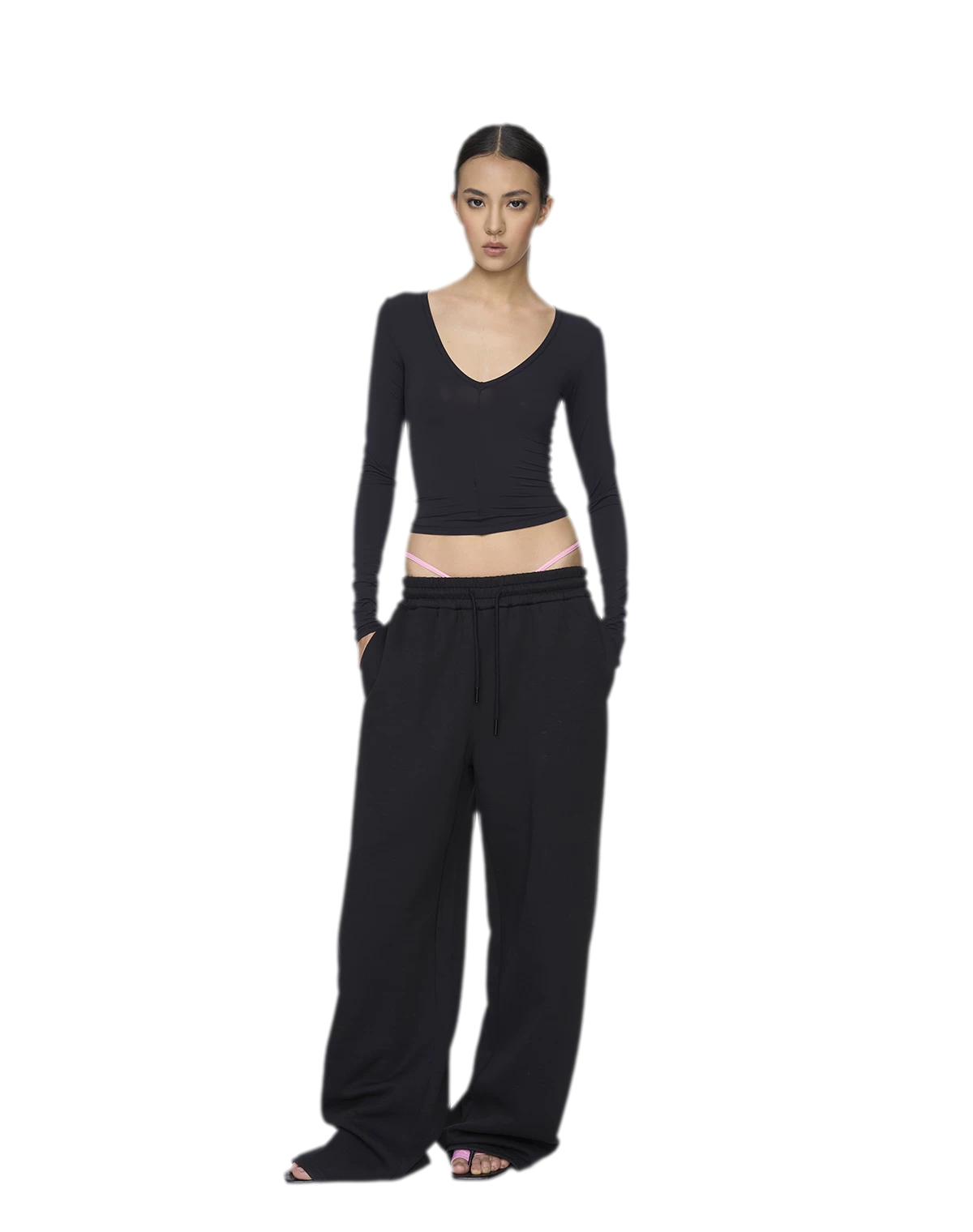 Deep V Slim Top