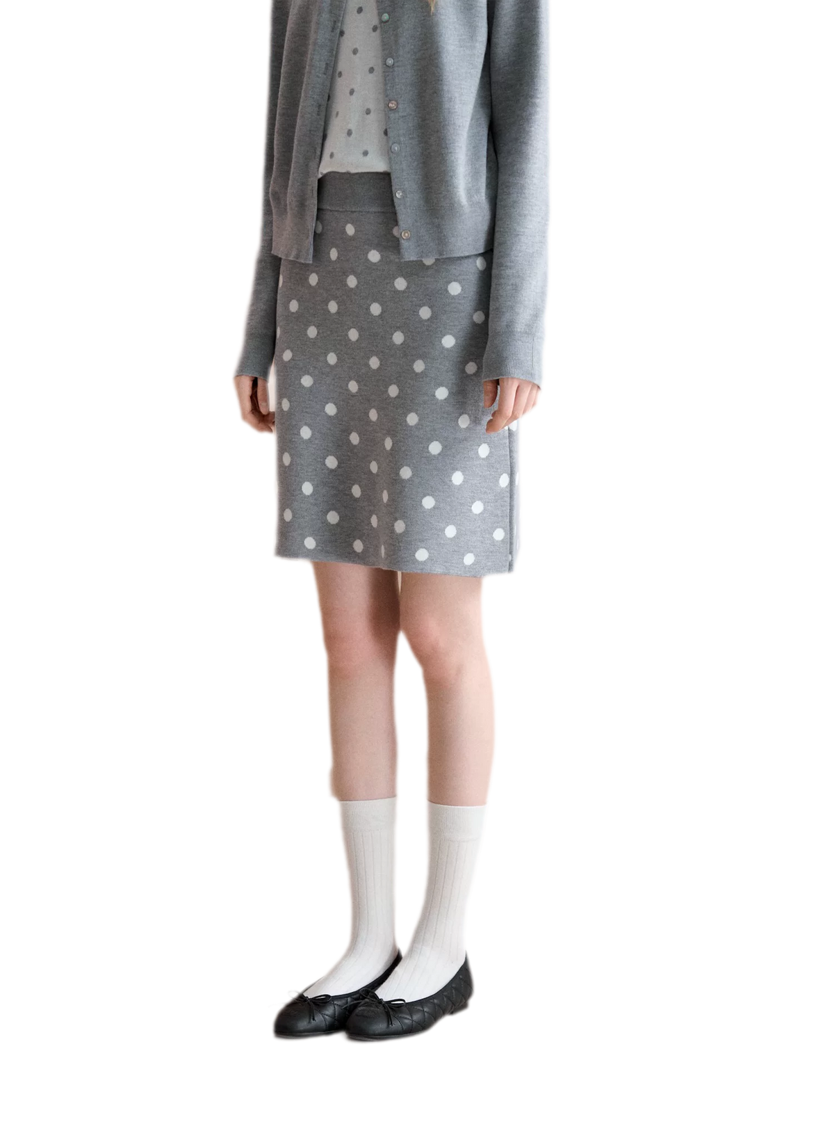 Vintage Polka Dot Knit Set