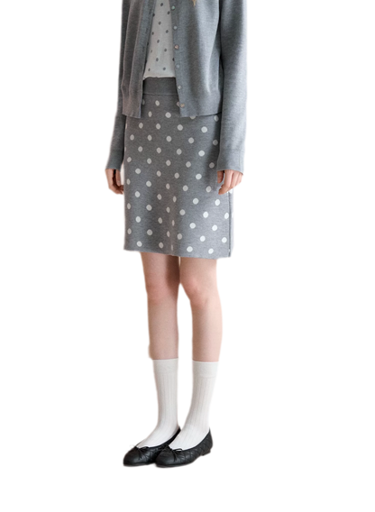 Vintage Polka Dot Knit Set