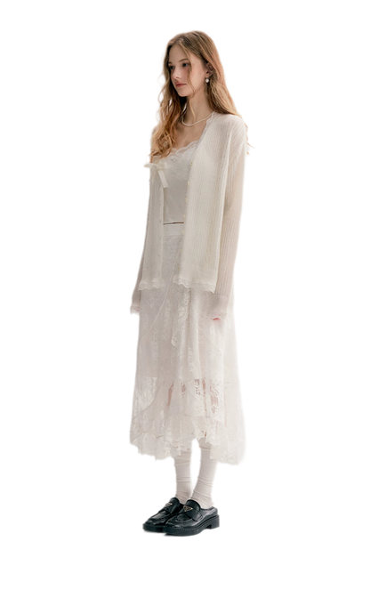 Layered Lace A-Line Skirt