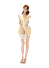 CYNR Lace Ruffle Mini Skirt – view 4