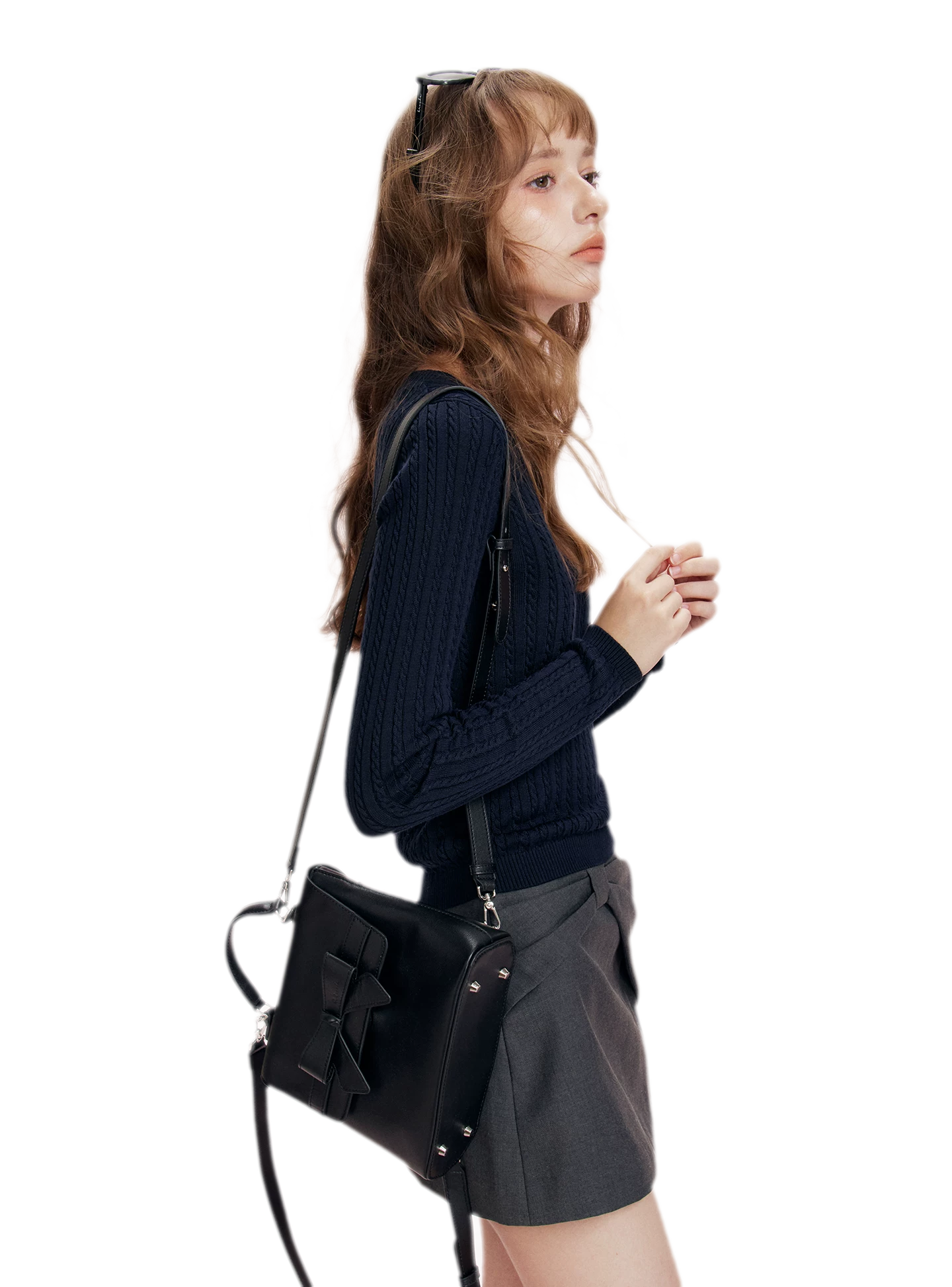Three-Dimensional Bow A-Line Skirt