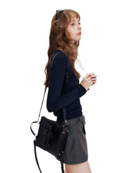 Three-Dimensional Bow A-Line Skirt