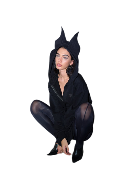 Devil Ear Zip Hoodie