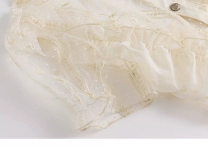 Romantic Archer Sheer Blouse