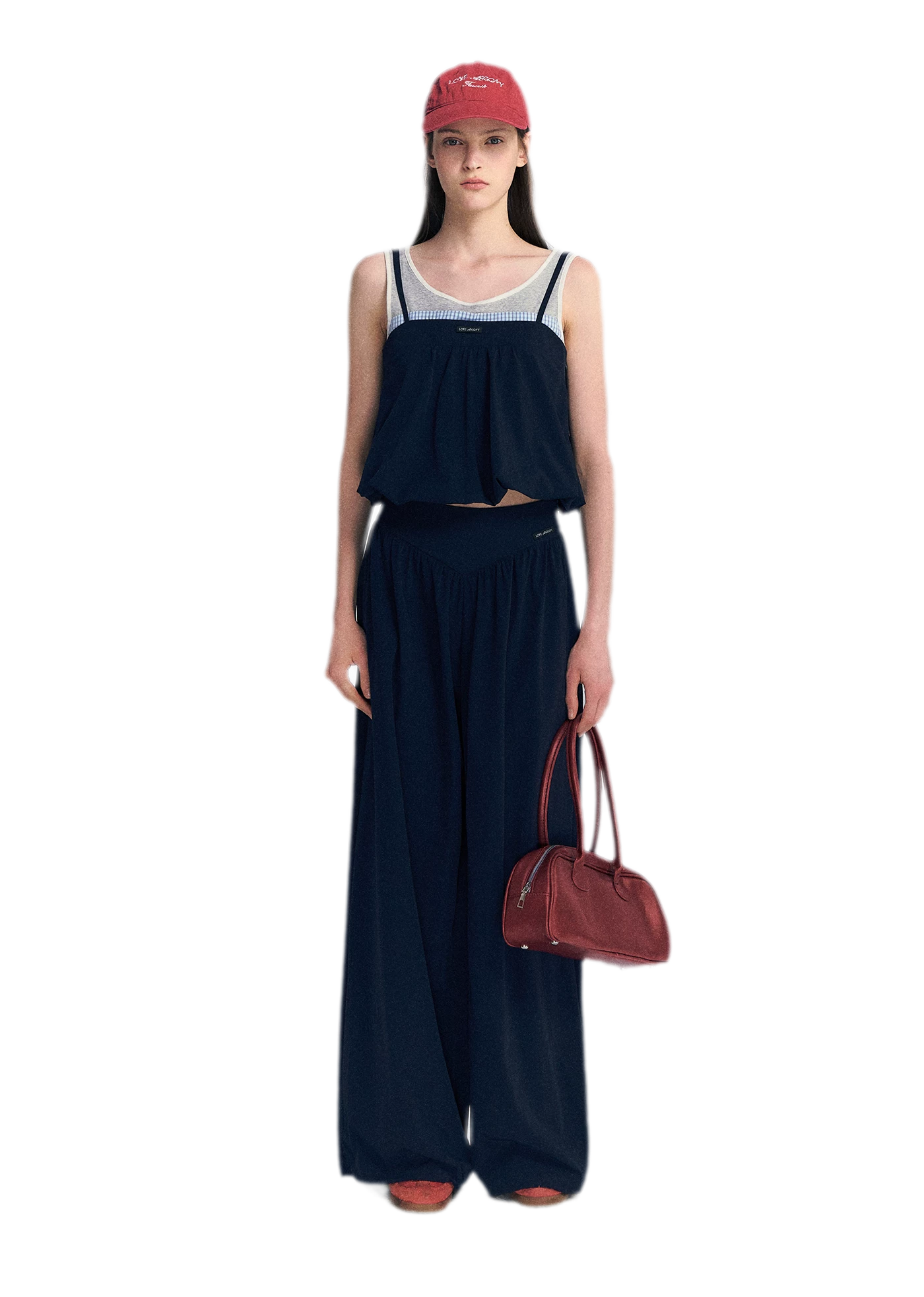 Contrast Faux Layered Set