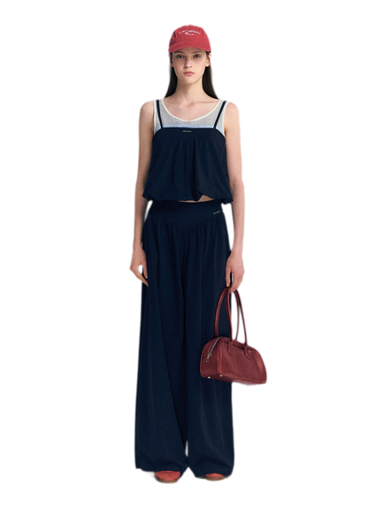 Contrast Faux Layered Set