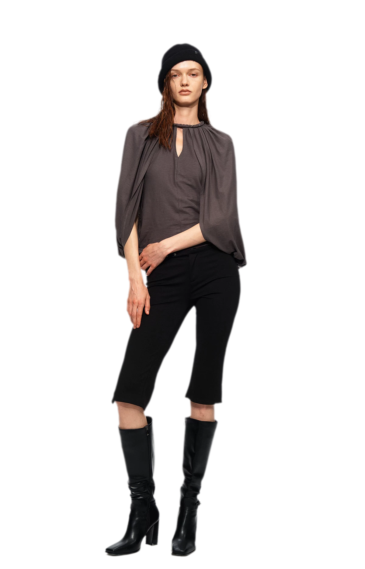 Cotton Cape Sleeve Top