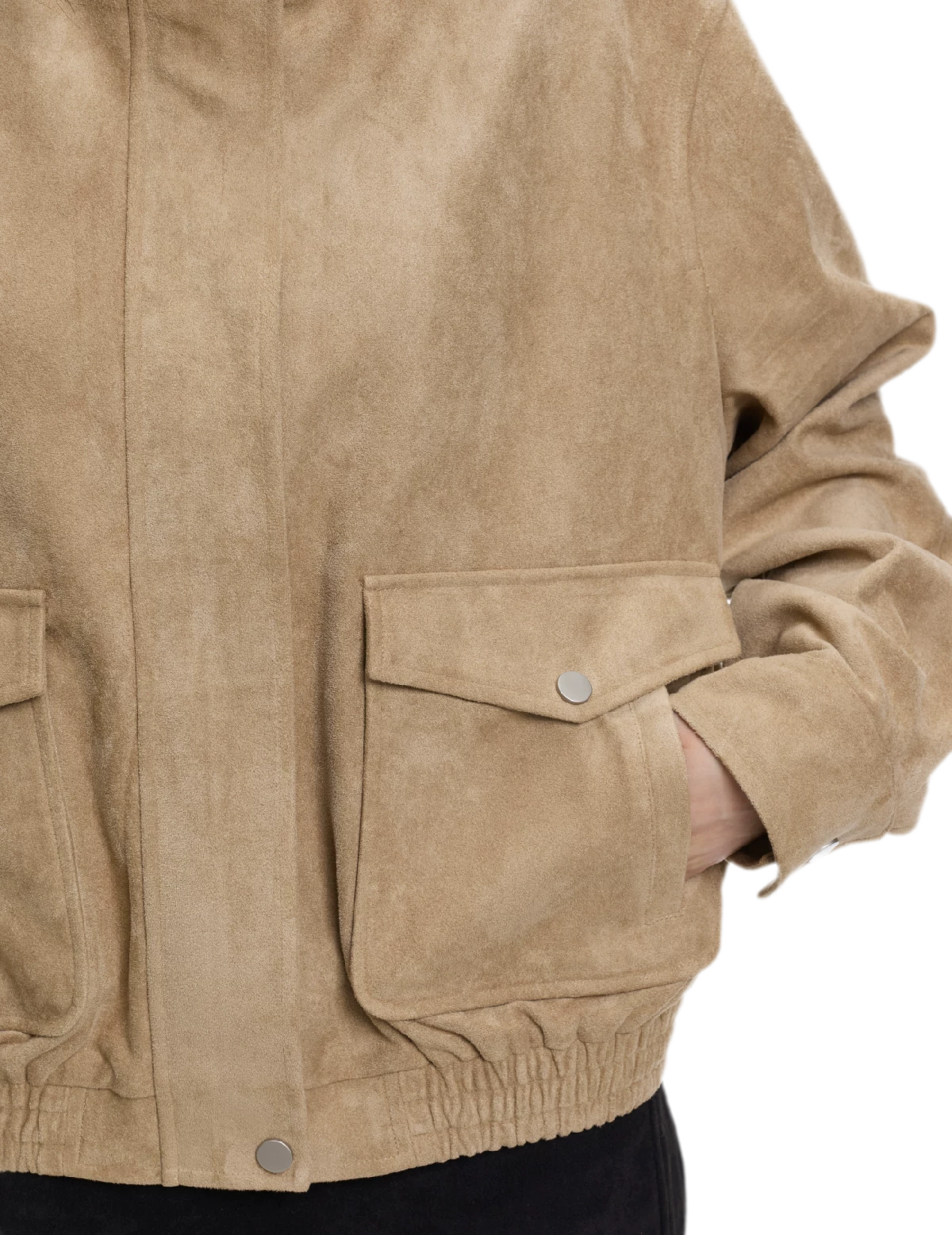 Faux Suede Structured Jacket