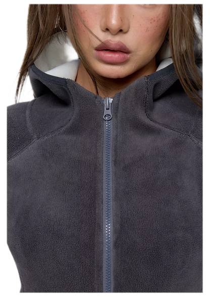 Polar Fleece Hooded Jacket