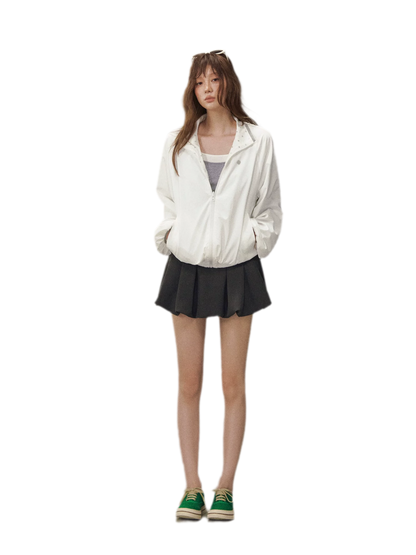 Polka Dot Collar Jacket