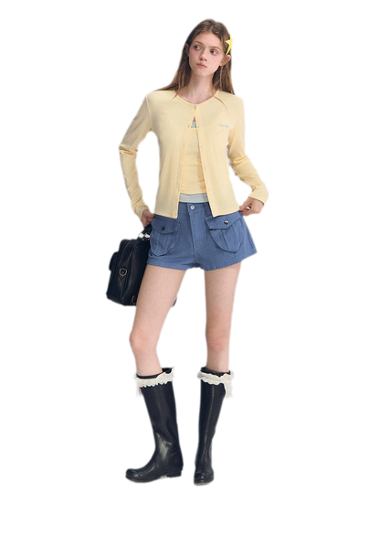 Low-Waist Cargo Shorts