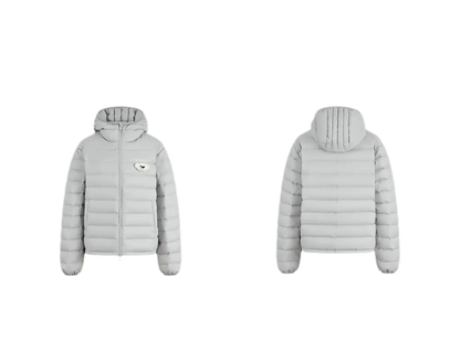 Quilted Hooded Lightweight Down Jacket