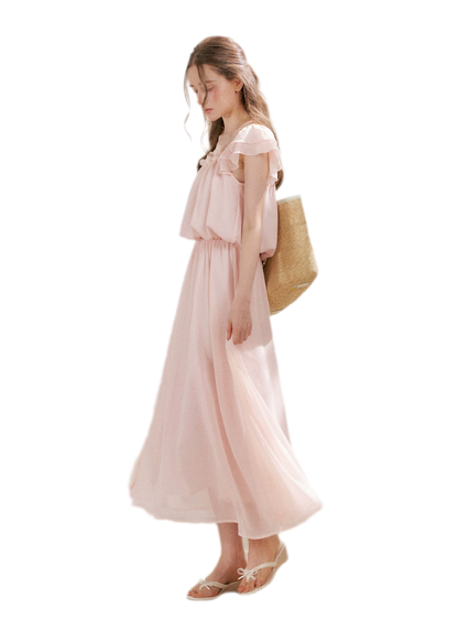 Flower Appliqué Dress